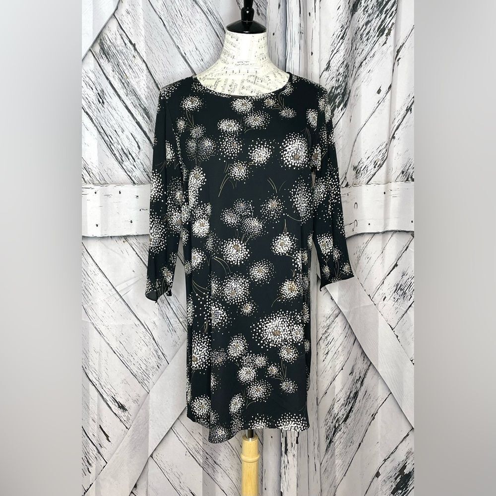 Veronica M Black Shift Dress Size M